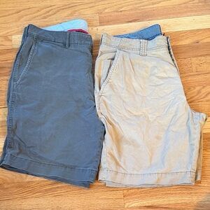 Men's Cremieux Gray and Tan Shorts Set, 34